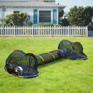 Alternative view of Outdoor Rainbow Cat Enclosures Playground