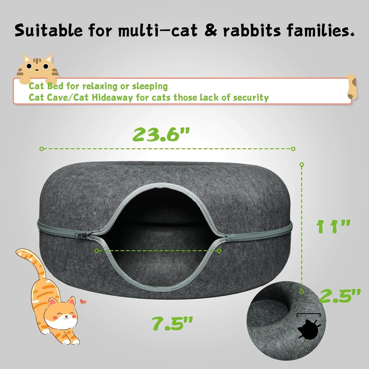 Cat Tunnel Bed - Image 3