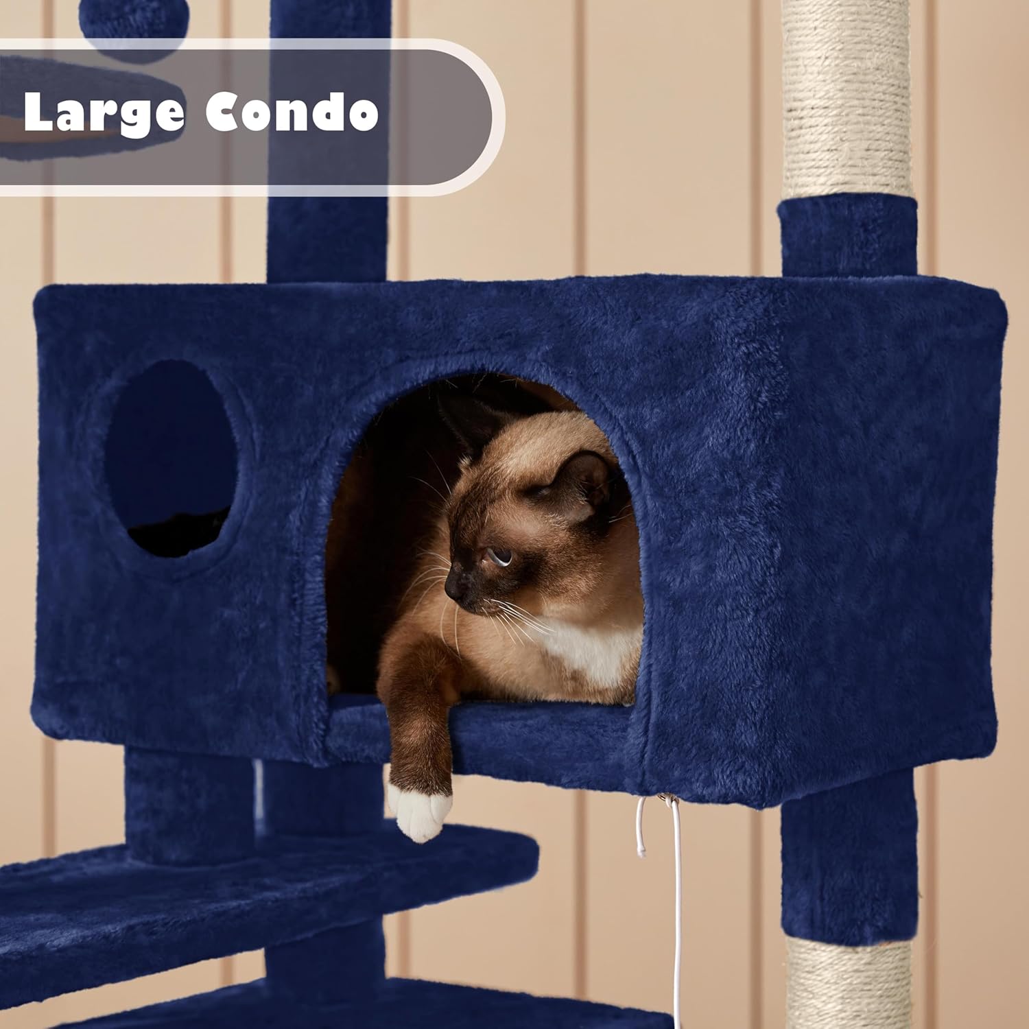 54" Cat Tree Tower Condo - Image 3