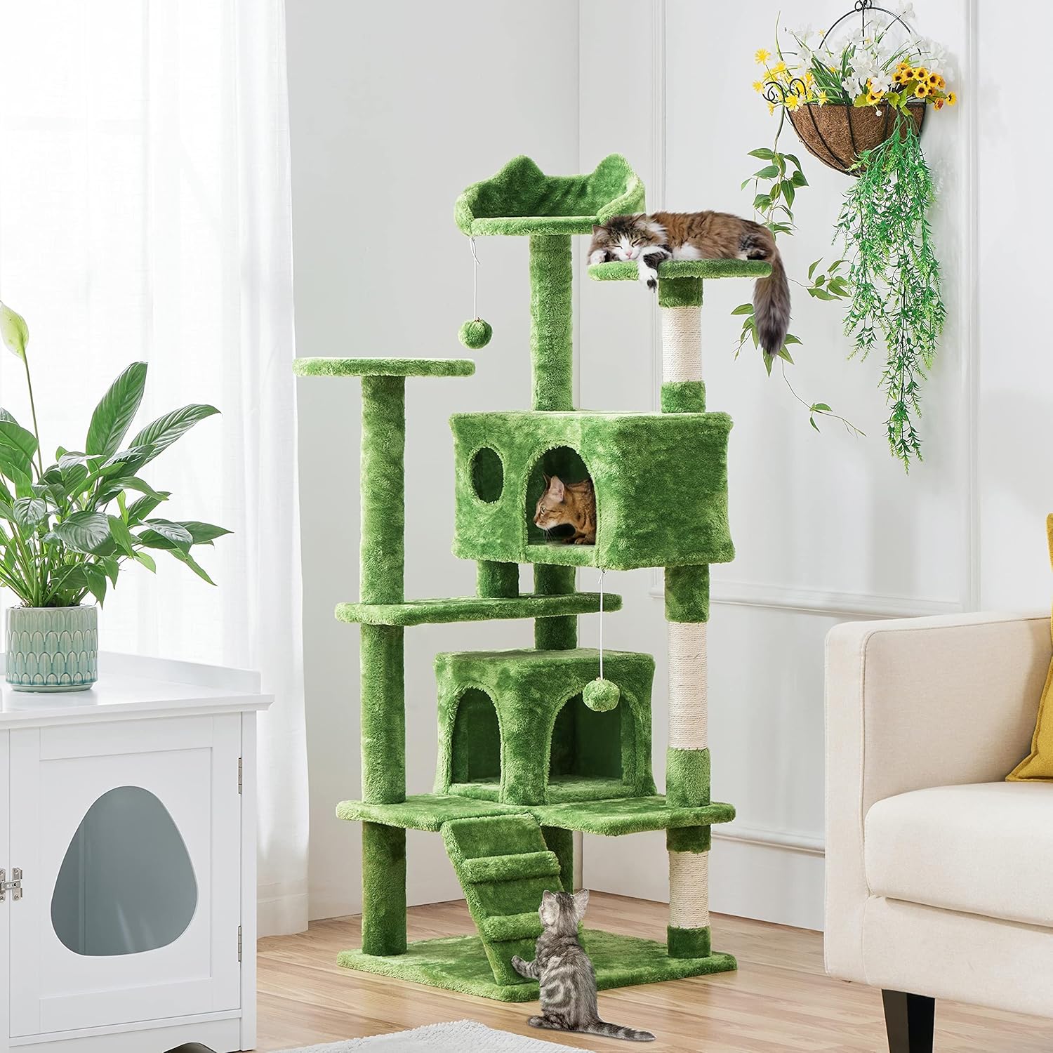 54" Cat Tree Tower Condo - Image 2