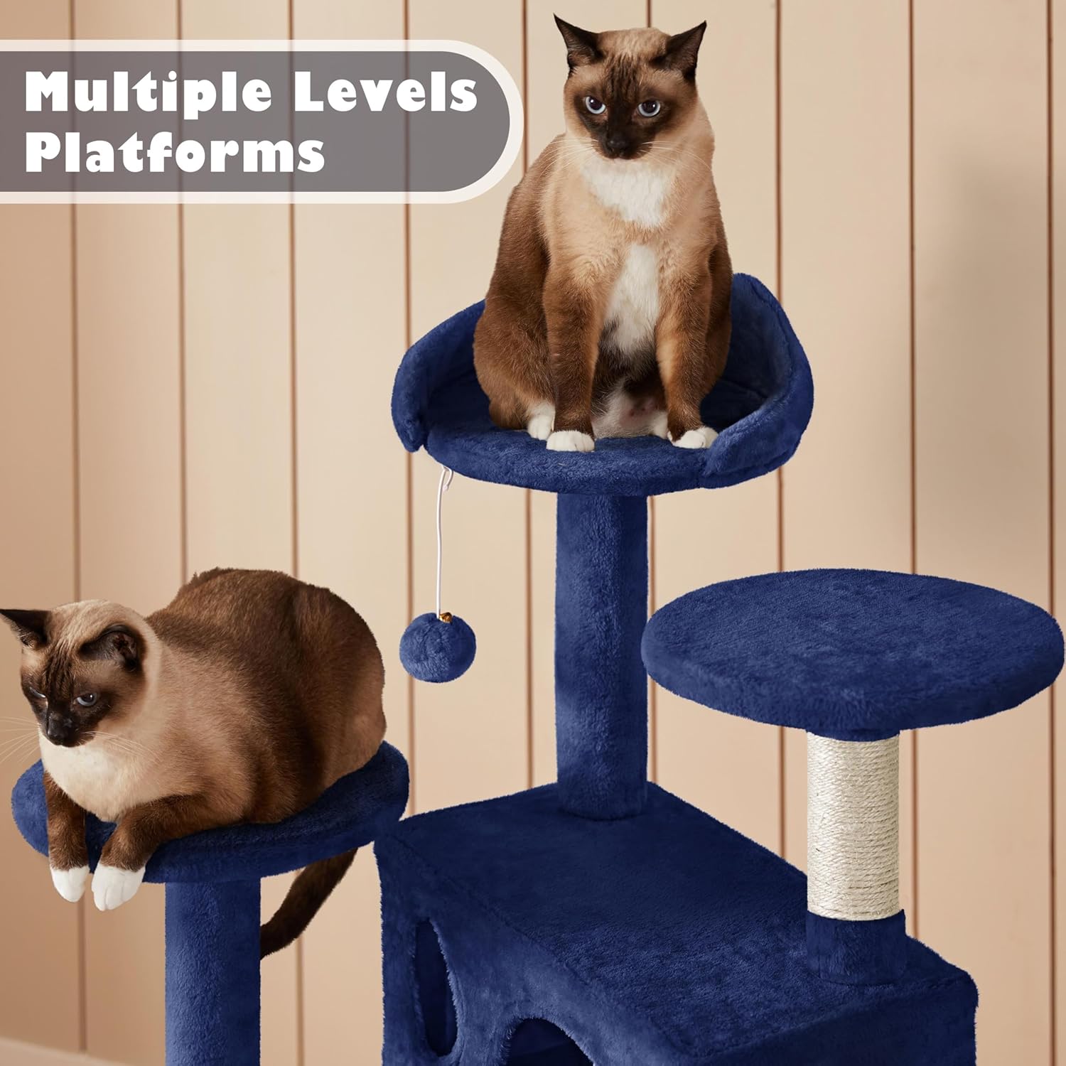 54" Cat Tree Tower Condo - Image 7