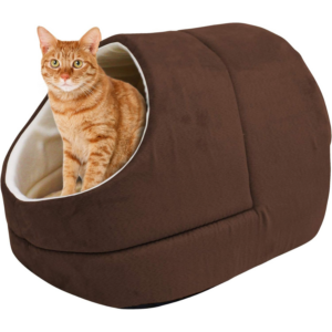 Alternative view of Cozy Cat Cave & Warming Burrow Bed