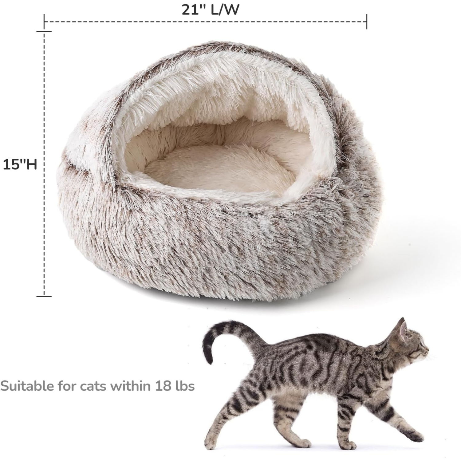 Calming Self-Warming Cat Bed - Image 3