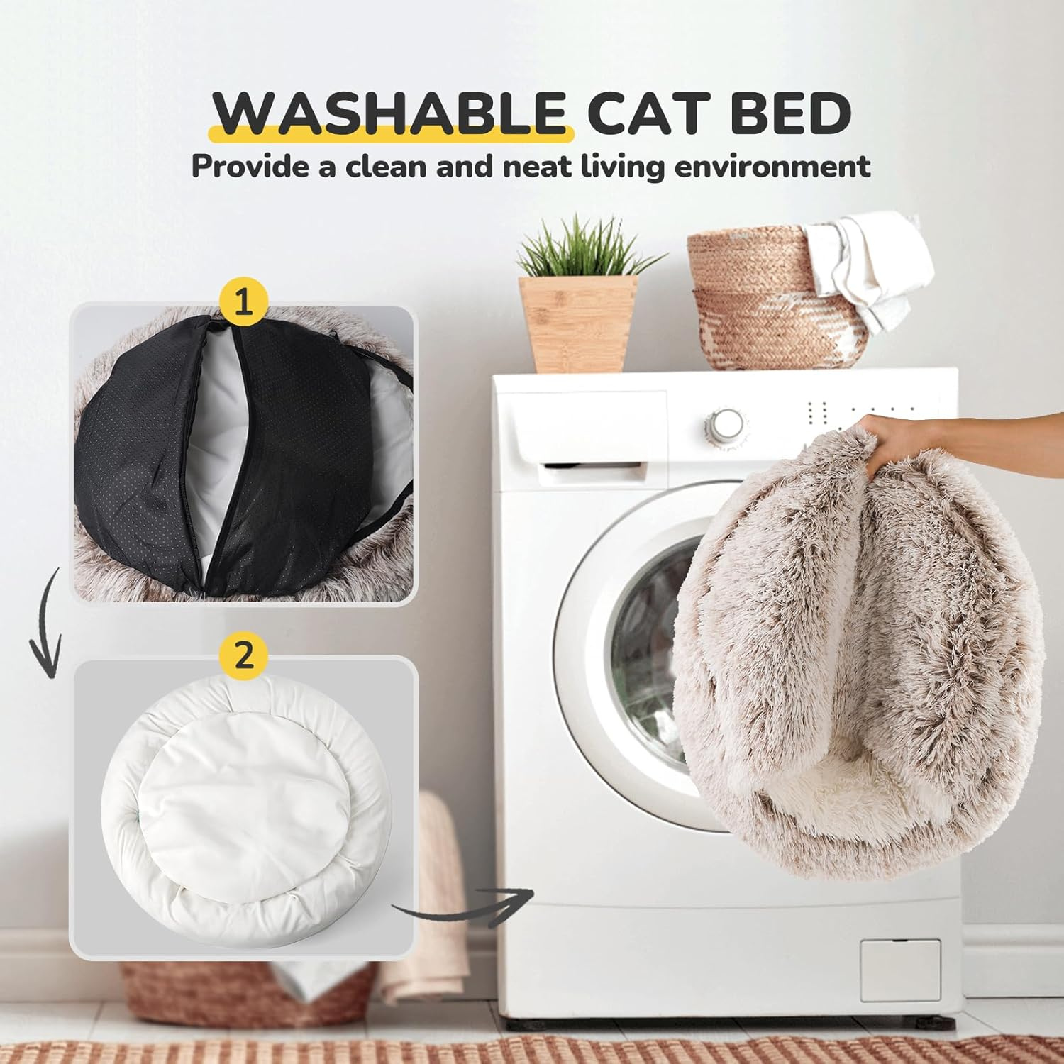 Calming Self-Warming Cat Bed - Image 4