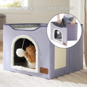 Alternative view of Cat Cave Hideaway with Scratch Pad