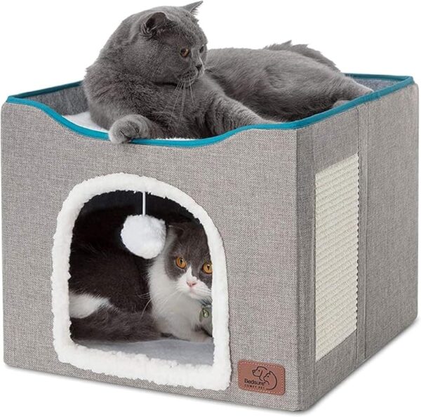Cat Cave Hideaway with Scratch Pad