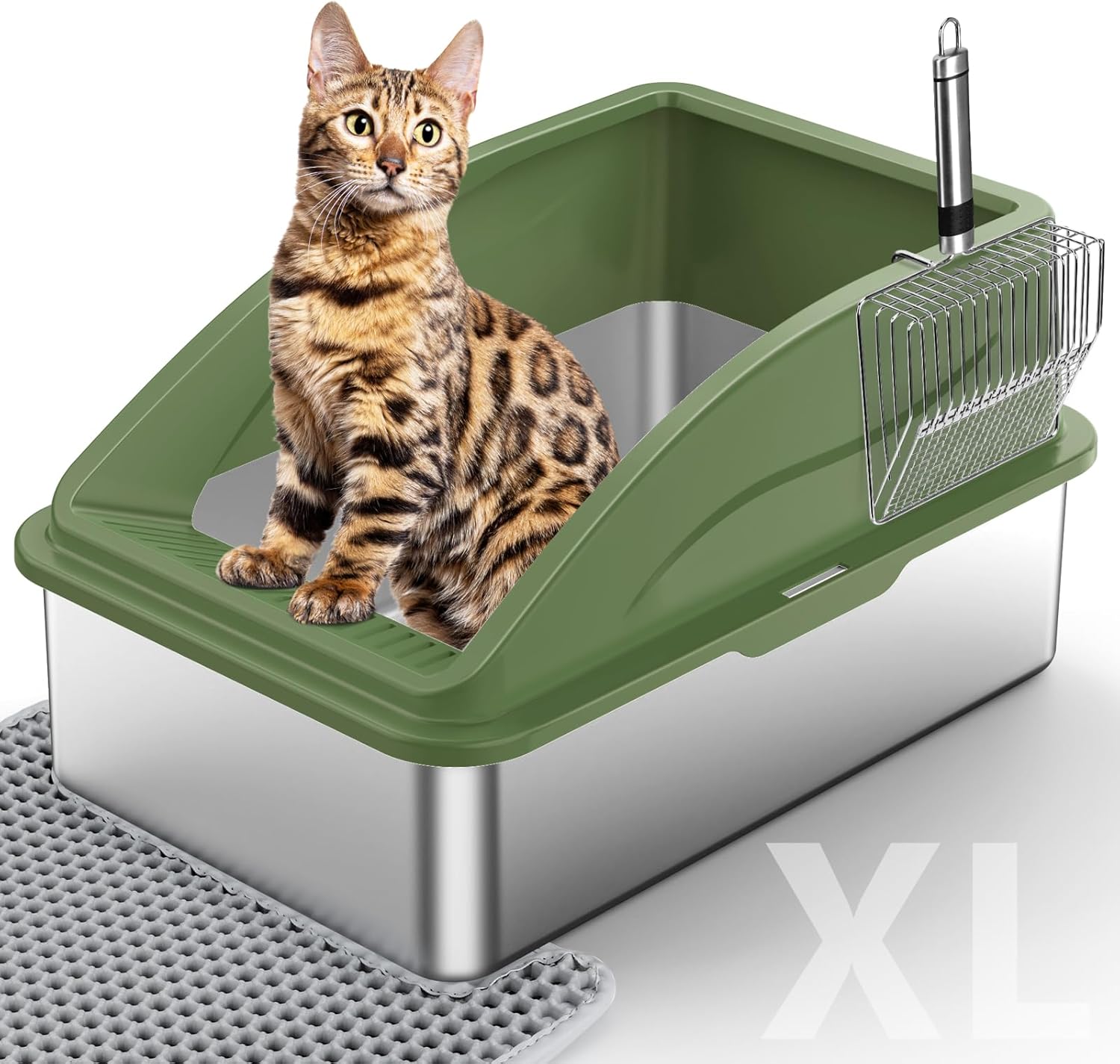 Extra Large Metal Cat Litter Box