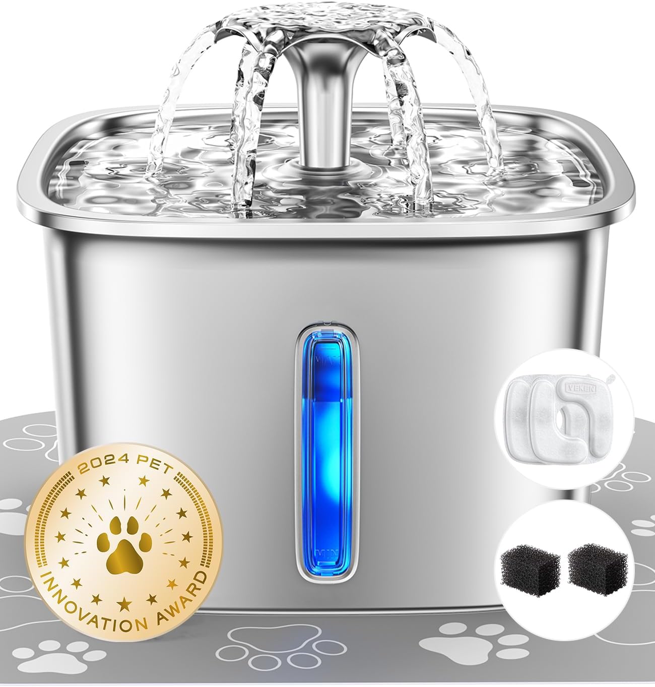 Stainless Steel Pet Water Fountain