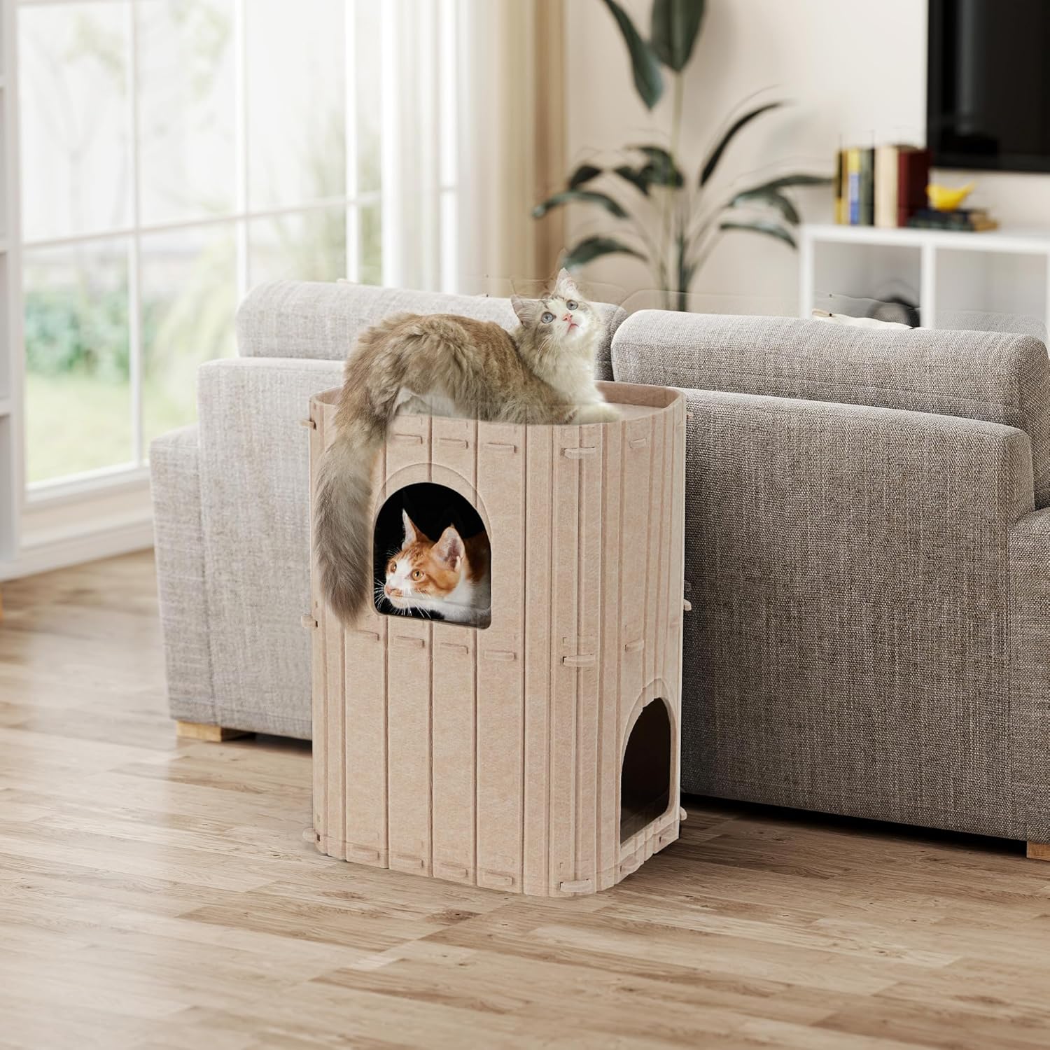 2-Story Indoor Cat Tunnel Condo - Image 2