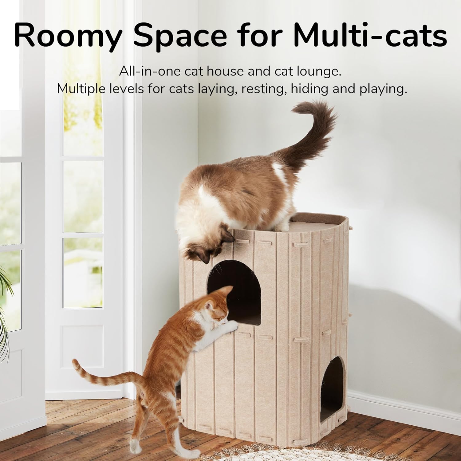 2-Story Indoor Cat Tunnel Condo - Image 3