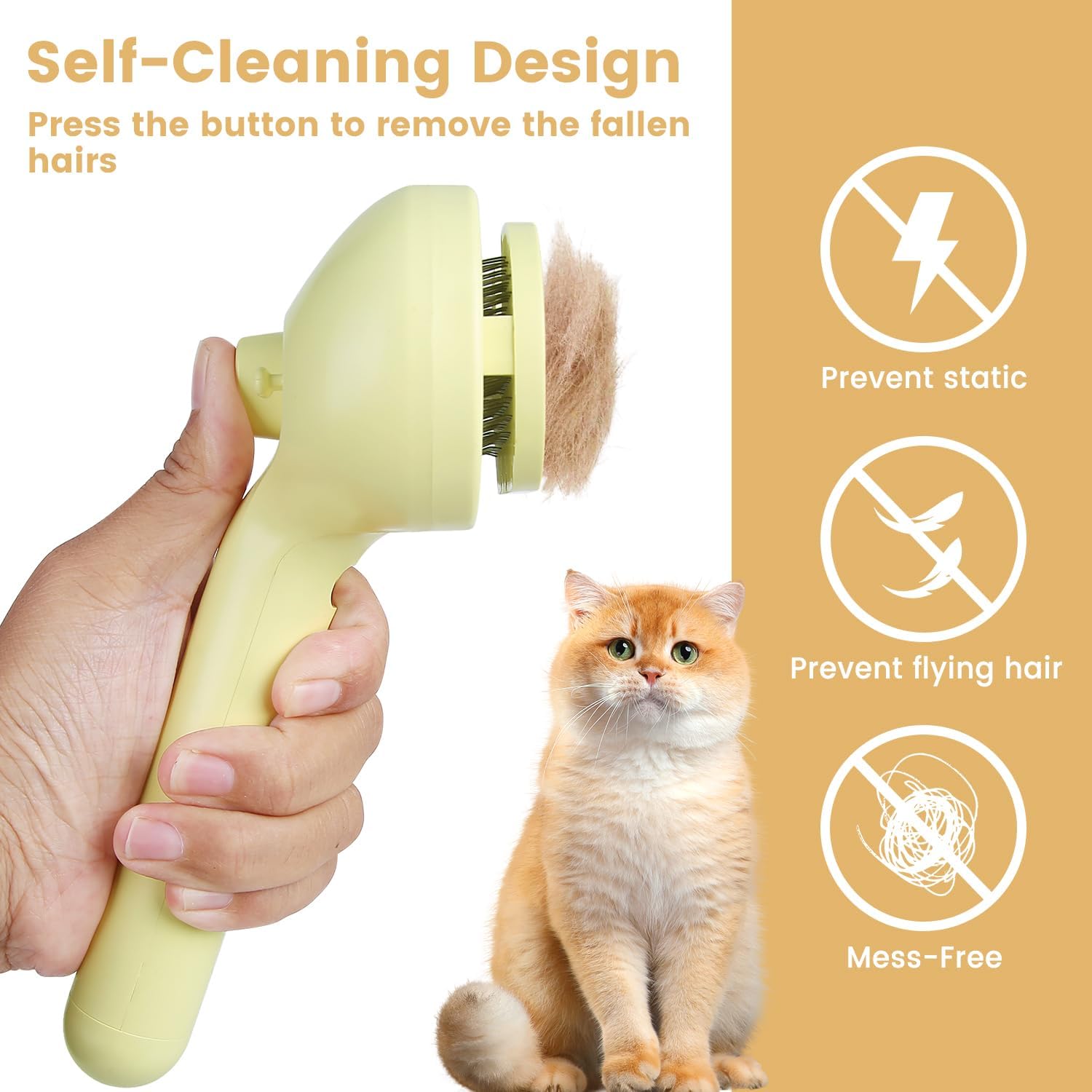 3-in-1 Pet Steam Grooming Brush - Image 4