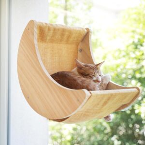 Alternative view of Cat Window Hammock Moon Shelf
