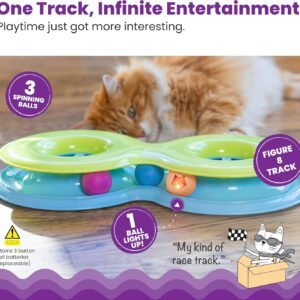 Alternative view of Figure-8 Cat Track with Lights