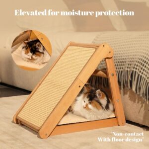 Alternative view of Foldable Cat Scratcher Ramp with Cushion