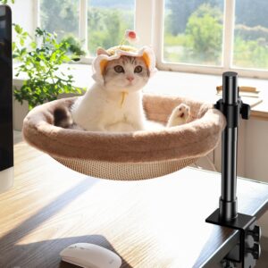 Rotating Cat Hammock Desk Bed