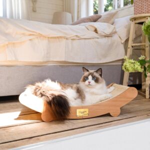 Alternative view of Wooden Cat Scratcher Hammock Bed